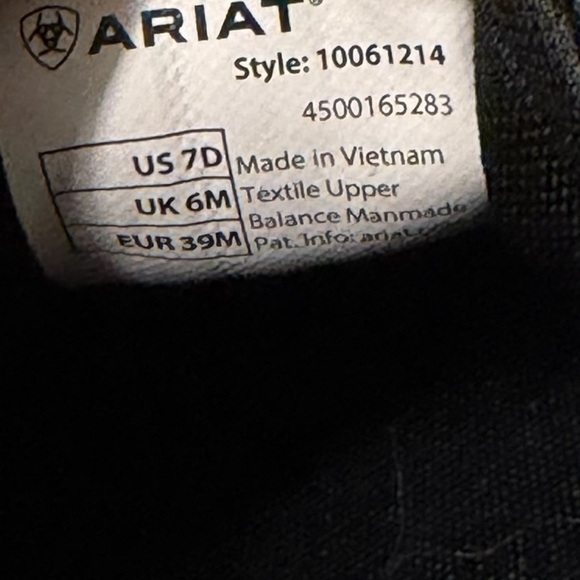 ARIAT Mens Hilo Dusted Olive Green American Flag Casual Shoe Size 7 - Picture 12 of 12